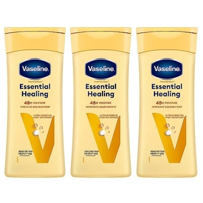 Abbildung von 3 x Vaseline Intensivpflege Body Lotion Essential Healing 400ml