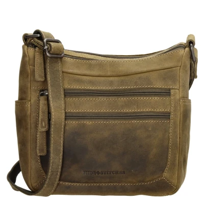Abbildung von Hide &amp; Stitches Idaho Shoulderbag olivegreen Tasche Damen