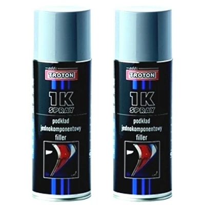 Abbildung von Troton 1K Acryl Primer Grau 400ml Inter GRUNDIERUNG Matt Spray Hitzebeständig KFZ HAFTGRUND Auto (2)