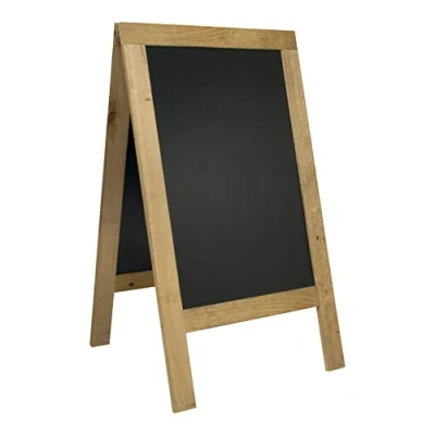 Abbildung von Securit SBS N 135 Sandwich Pavement Kreidetafel mit weichem Holzrahmen, Natur