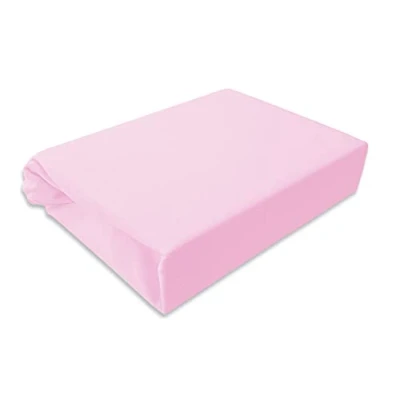 Abbildung von Spannbettlaken Kinderbett Jersey 60x120 70x140 80x160 Top Qualität Hohe Gewicht 180g/m2 (80X160, Rosa)