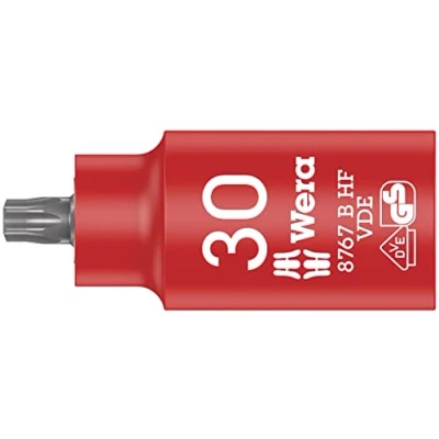 Abbildung von Wera 8767 B VDE HF TORX® Zyklop Bitnuss, isoliert, mit 3/8 Antrieb, Haltefunktion