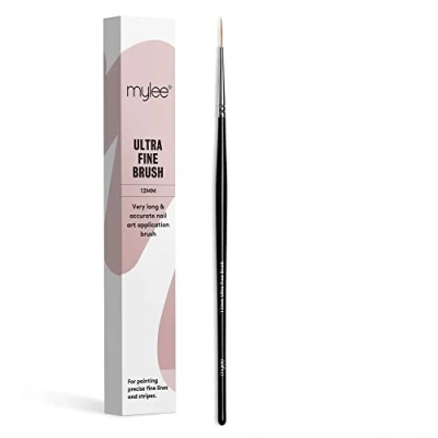 Abbildung von Mylee 12mm Ultra Fine Brush, ein besonders feiner Pinsel zum Auftragen von Gel Nailart und Nagellack. Maniküre Tool in Profiqualität ideal für den Gebrauch zu Hause oder im Salon.