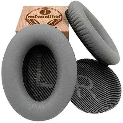 Abbildung von misodiko Ersatz Ohrpolster für Bose Quiet Comfort 35 (QC35) und QuietComfort II (QC35 II), Kopfhörer Reparaturteil Ohrenschützer
