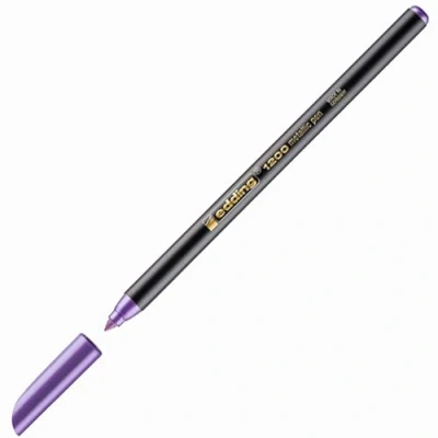 Abbildung von 10 x edding Fasermaler 1200 colourpen 1mm violett metallic