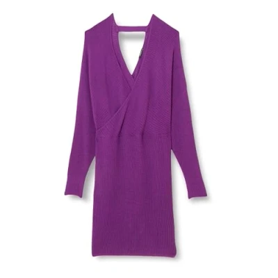 Abbildung von TRENDYOL Damen Plus Size Dress Purple Double breasted Kleid Casual, Violett, 3XL Große Größen