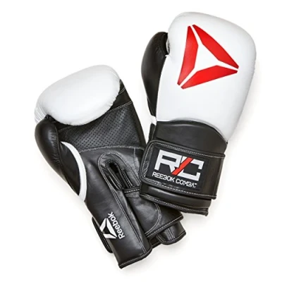 Abbildung von Reebok Boxhandschuhe Combat Leder Weiß/Schwarz