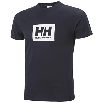 Abbildung von Helly Hansen HH BOX T Tshirt print, Herren, Größe: Large, Dark blue