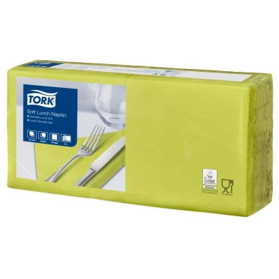Abbildung von TORK Servietten 32,6 x 33,0 cm 3 lagig limone