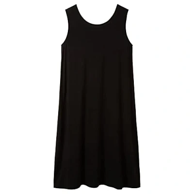 Abbildung von TOM Tailor WITH BACK Detail Jerseykleid, Damen, Größe: 36, Deep black