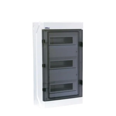 Abbildung von ELEKTRO PLAST Feuchtraum Sicherungs Verteilerkasten Unterverteilung RH 36/3 IP65 AP VDE 8451, Weiß