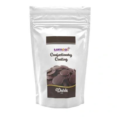Abbildung von Dekozauber24 Kuvertüre Drops, dunkelbraun, 500g, mit Kakao Vanille Geschmack, Deco Melts Chips mikrowellengeeignet, für Cake Pops, Torten, Kuchen, Drip oder Glasur