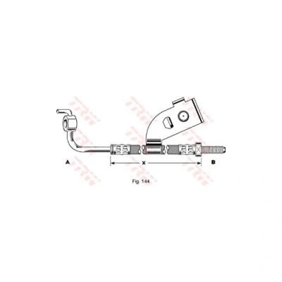 Abbildung von TRW PHD341 Bremsschläuche 425 M10x1 FORD: Escort 5 Schrägheck, Cabrio, Kombi