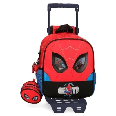 Abbildung von Marvel Spiderman Protector Vorschulrucksack mit rotem Trolley 23x25x10 cm Polyester 5,75L