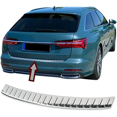 Abbildung von RECAMBO Ladekantenschutz für AUDI A6 Avant, Typ C8, BJ ab 2018&gt; Stoßstangenschutz, V2A rostfrei, Exklusive Optik, praktischer Schutz &amp; perfekte Passform