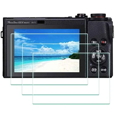 Abbildung von ULBTER Displayschutzfolie Schutzfolie für Canon G7X Mark II / G7 X G9X G9 G5 G5X Kamera, 9H Härte LCD Gehärtetes Glas Kratzfest,3 Stück