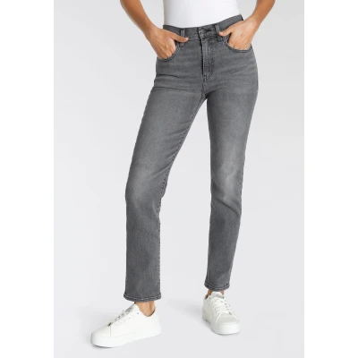 Abbildung von Levi&#039;s 724 HIGH RISE Straight Jeans Leg, Damen, Größe: 29x32, Black sails warm