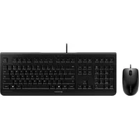 Abbildung von CHERRY DC 2000, Kabelgebundenes Tastatur Maus Set, EU Layout (QWERTY), Plug &amp; Play über je 1 USB Anschluss, Flaches Design, Symmetrische Maus, Schwarz
