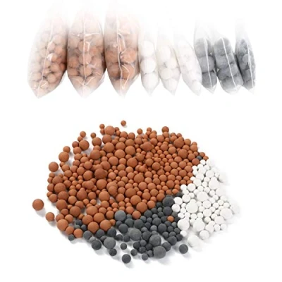 Abbildung von Vicloon Mineralkugeln, 9 Packungen Duschkopf, Anti Kalk Ersatz, Mineral, Duschbälle, negative Ionen, Duschbälle