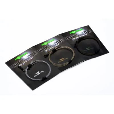Abbildung von Korda Dark Matter Ring Swivel Leader 50cm 40lb Weed KSZ68 Montage Karpfenvorfach Vorfach