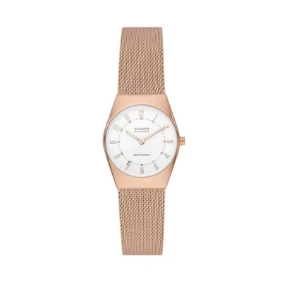Abbildung von Skagen Grenen Lille Solar Powered Uhr Rose goldcoloured, Damen, Größe: One Size, gold coloured