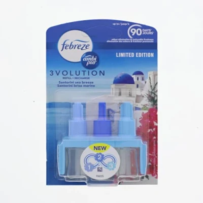Abbildung von Febreze Lufterfrischer Nachfüllung 3 Volution Santorini Sea Breeze 20ml