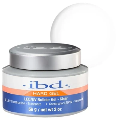Abbildung von IBD Hard Gel LED/UV Builder Clear, 1er Pack (1 x 56 g) MADE IN USA Premium Aufbaugel für Gelnägel