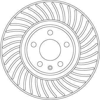 Abbildung von TRW DF6950S Bremsscheibe 318 30 5 112 Belüftet lackiert hochgekohlt AUDI: A4 B9 Avant, A5 Sportback, Q5