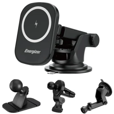 Abbildung von Mag Safe Kabelloses Ladegerät, 15 W, ultraschnelles Aufladen, kabellos, unterstützt Android Telefone, iPhone, Samsung, Google Pixel (Auto)