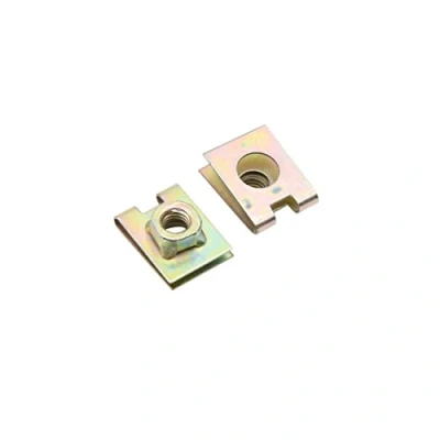 Abbildung von sourcing map 30x Blechschrauben Befestigung Blechmutter Clip Klammer Metall 6mm Kupferton
