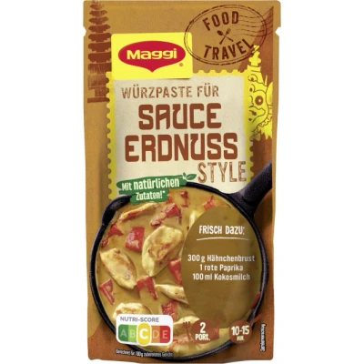 Abbildung von MAGGI Food Travel Würzpaste für Sauce Erdnuss Asian Style (Ohne Konservierungsstoffe, Vegetarisch) 1er Pack (1 x 65g)