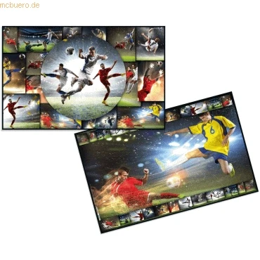 Abbildung von HERMA Schreibtischunterlage Fussball 55 x 35 cm