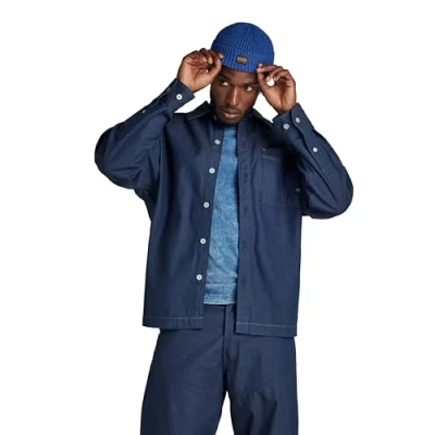 Abbildung von G STAR RAW Herren Boxy Fit Overshirt, Blau (raw denim D23007 D541 001), XS