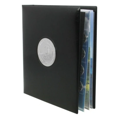 Abbildung von Safe, Premium, Album (4 Ringe) für 10 Euro Münzen, Luft bewegt 2019/2021 Schwarz Abm: 235x265x45 mm. pro Stk.