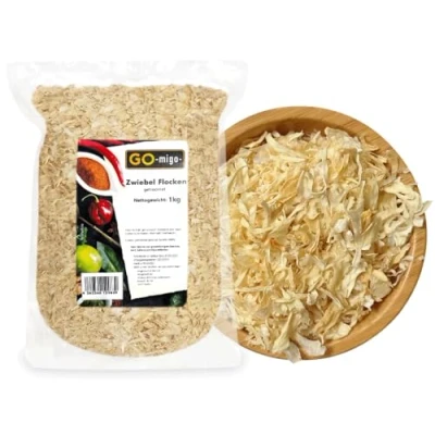 Abbildung von 1kg Zwiebel Flocken getrocknet 1000g GOmigo