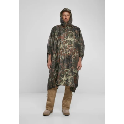 Abbildung von Brandit Regenjacke / wasserabweisende Jacke, Herren, Größe: One Size, Flecktarn