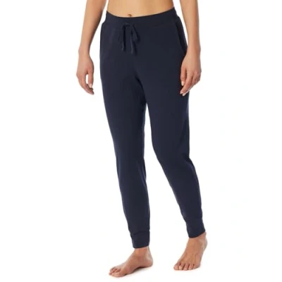 Abbildung von Schiesser Damen Schlafhose lang mit Bündchen Mix + Relax Pyjamaunterteil, dunkelblau_182271, 40