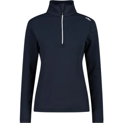 Abbildung von CMP Damen Grid Tech Fleece Oberteil, Schwarz Blau, D44