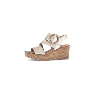 Abbildung von Gabor Keilsandalette, Damen, Größe: 39, Beige Schuhe