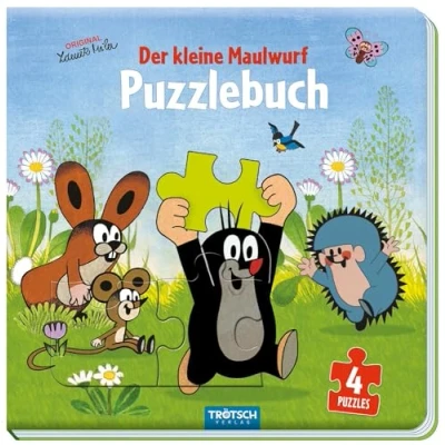 Abbildung von Trötsch Der kleine Maulwurf Puzzlebuch mit 4 Puzzle Maulwurf: Beschäftigungsbuch Entdeckerbuch