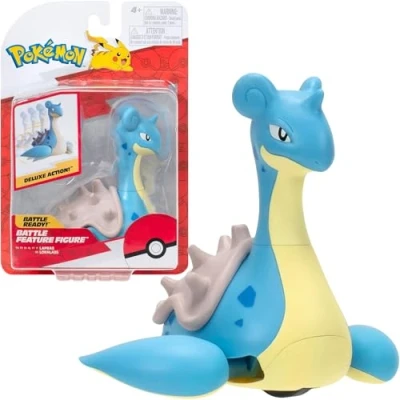 Abbildung von Pokémon PKW3416 Battle Feature Figure Lapras, offizielle bewegliche Figur, 11,5 cm