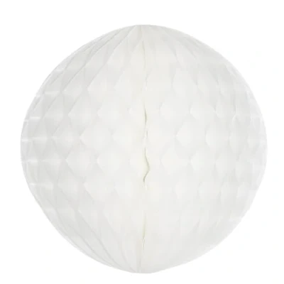 Abbildung von Deco Woerner Wabenball weiß 40 cm Ø, schwer entflammbar B1