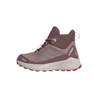 Abbildung von Adidas Terrex Trailmaker 2 MID RAIN.RDY Unisex Hikingschuh für Kinder, Größe: 39 1/3, Warm clay/preloved fig/pure ruby Textil/synthetik