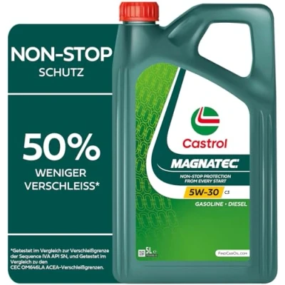 Abbildung von Castrol Magnatec C3 5W 30 5l Motoröl 15F927 BMW: 5 Limousine, 3 Touring, MERCEDES BENZ: C Klasse E Limousine