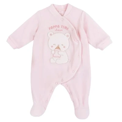 Abbildung von Chicco, Tutina in ciniglia, con apertura frontale, Baby Mädchen, Rosa (2), 18M, Entworfen Italien