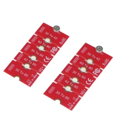 Abbildung von JMT NGFF NVME M2 M2PLUS 2230 auf 2280 Adapterkarte 2230, 2242, 2260, 2280, erweiterte Übertragung, lange Größenänderung für M.2 U.2 M3 M.3 SSD (2 Stück)