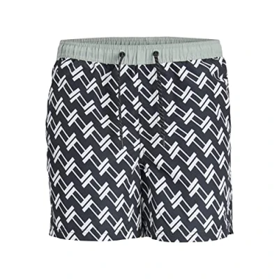 Abbildung von JACK &amp; JONES PLUS Herren Jpstfiji Jjswim Belize Ly Pls Badeshorts, Black, 42