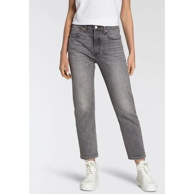 Abbildung von Levi&#039;s 501 CROP Jeans Straight Leg, Damen, Größe: 26x28, Gray