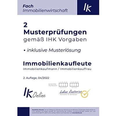 Abbildung von IK Musterprüfungen für Immobilienkaufleute Fach Immobilienwirtschaft: Inklusive Musterlösungen