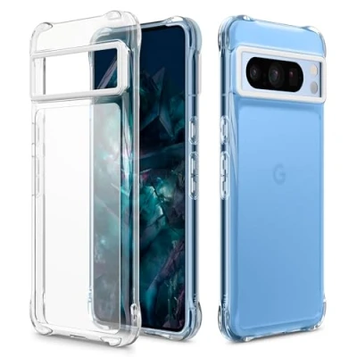 Abbildung von CYRILL von Spigen UltraSheer Hülle [Staubfrei] kompatibel mit Google Pixel 8 Pro (2023) Matte Clear